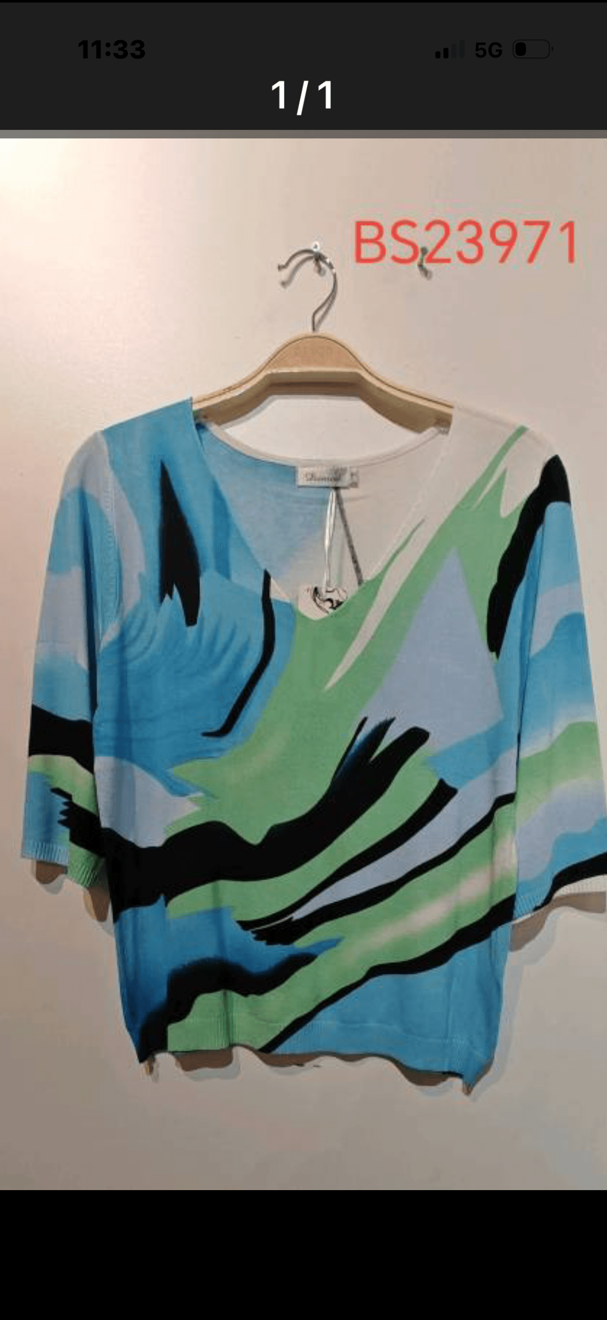 T-shirt Bleu ciel « Bleu peinture »