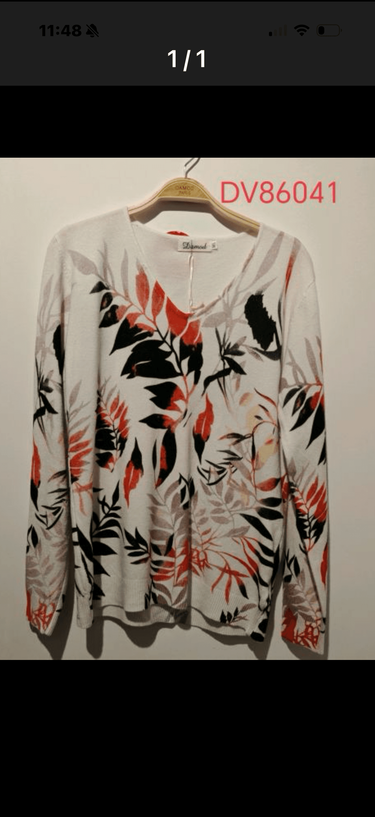 Pull Blanc « Motif floral végétal »