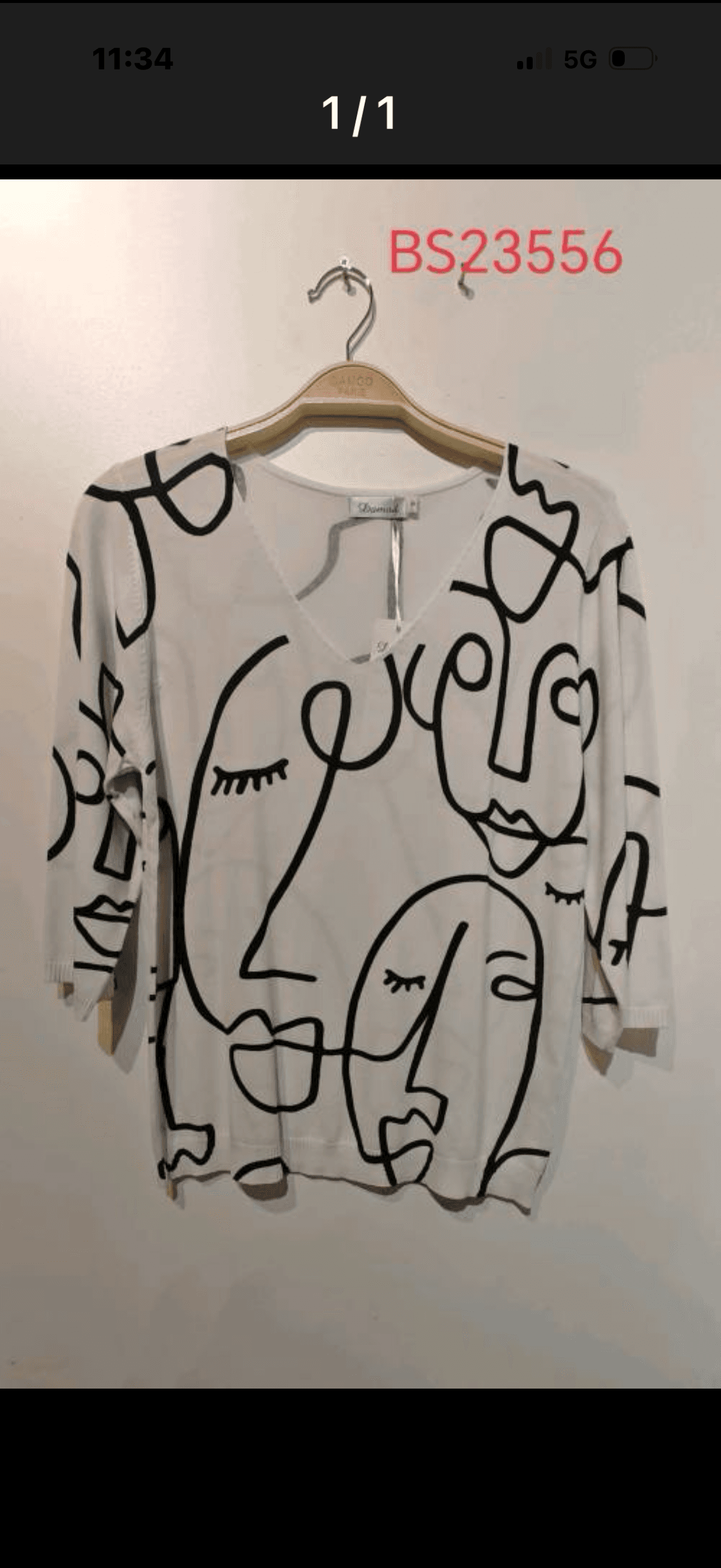 T-shirt Blanc « Visage » II