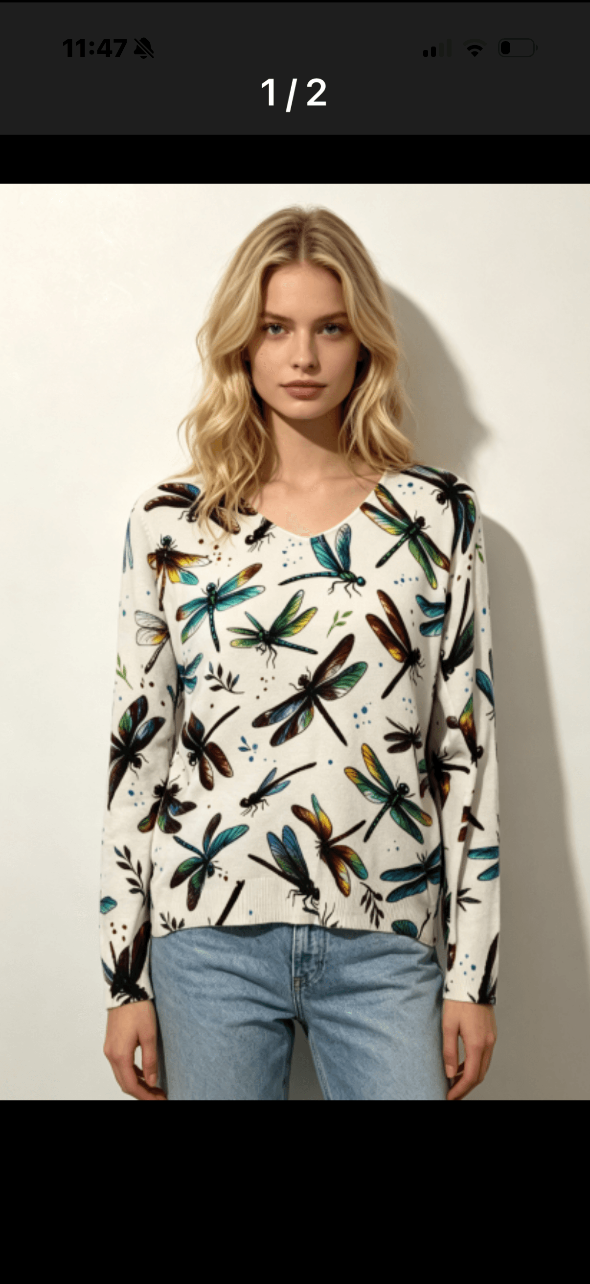 White Sweater « Libellule » 1
